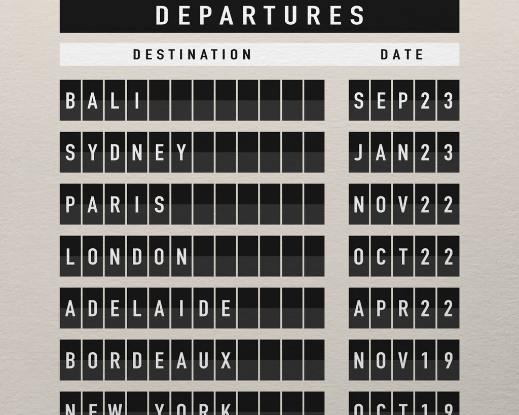 Custom Airport Departures Board Art Print image 4