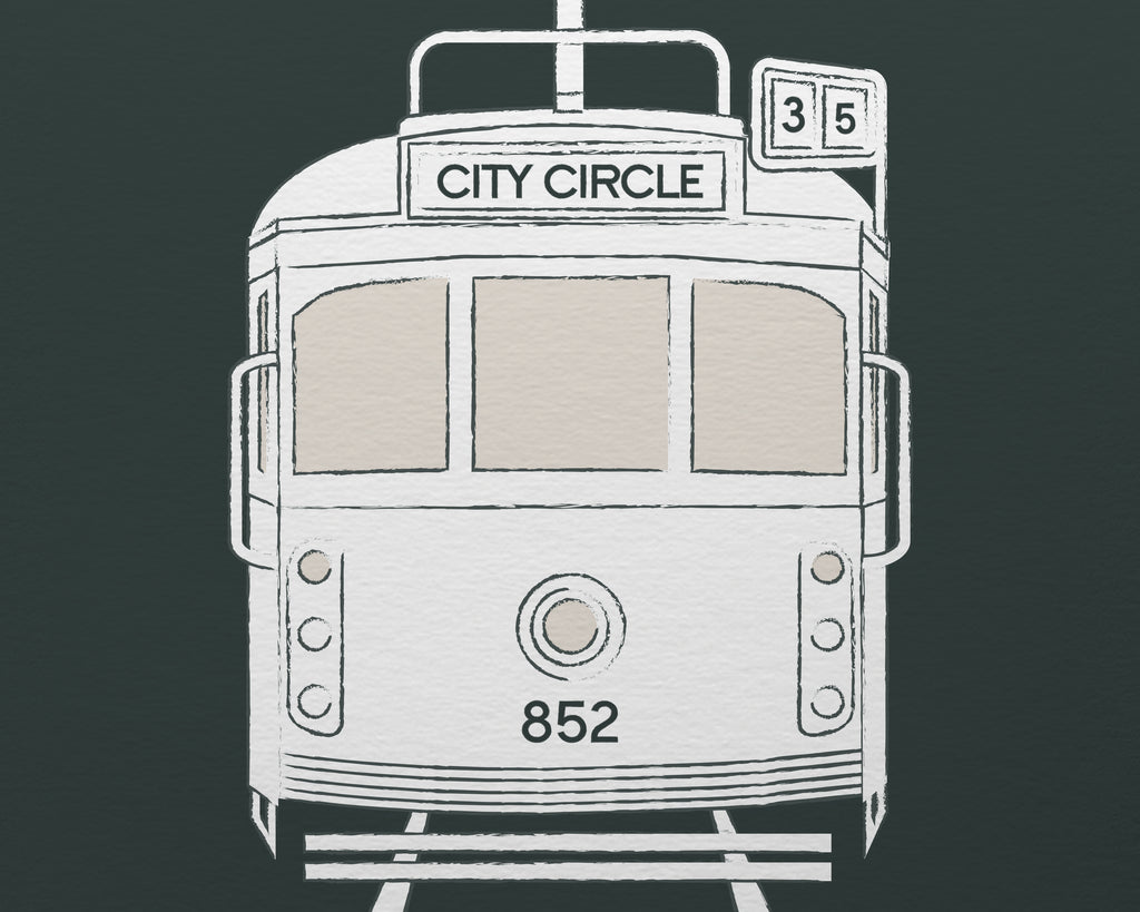 Melbourne City Circle Tram Art Print image 4
