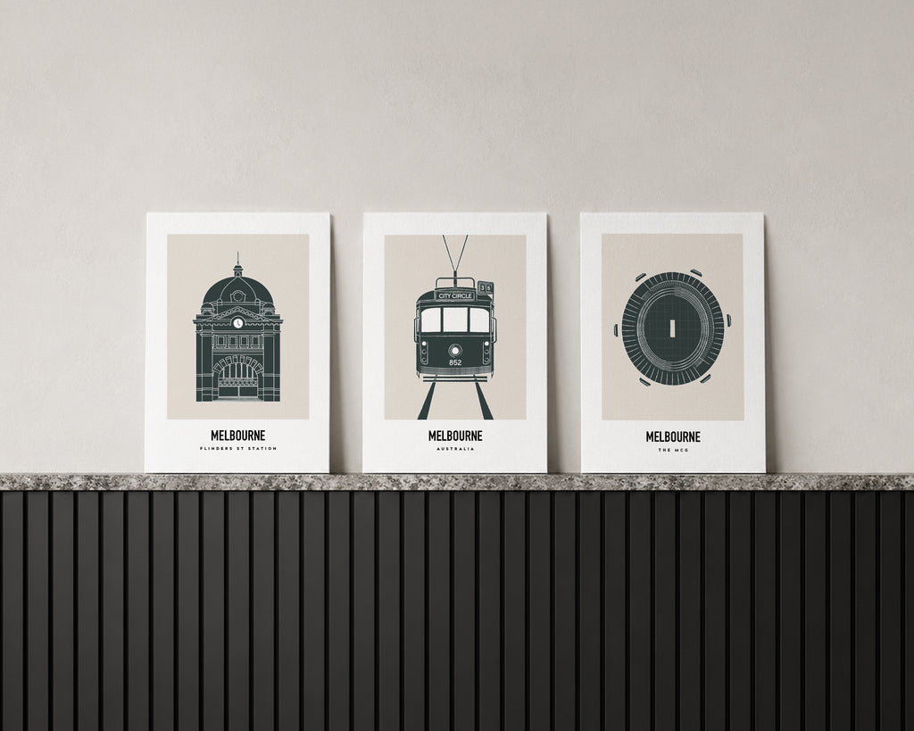 Iconic Melbourne Trio Art Print Bundle image 0