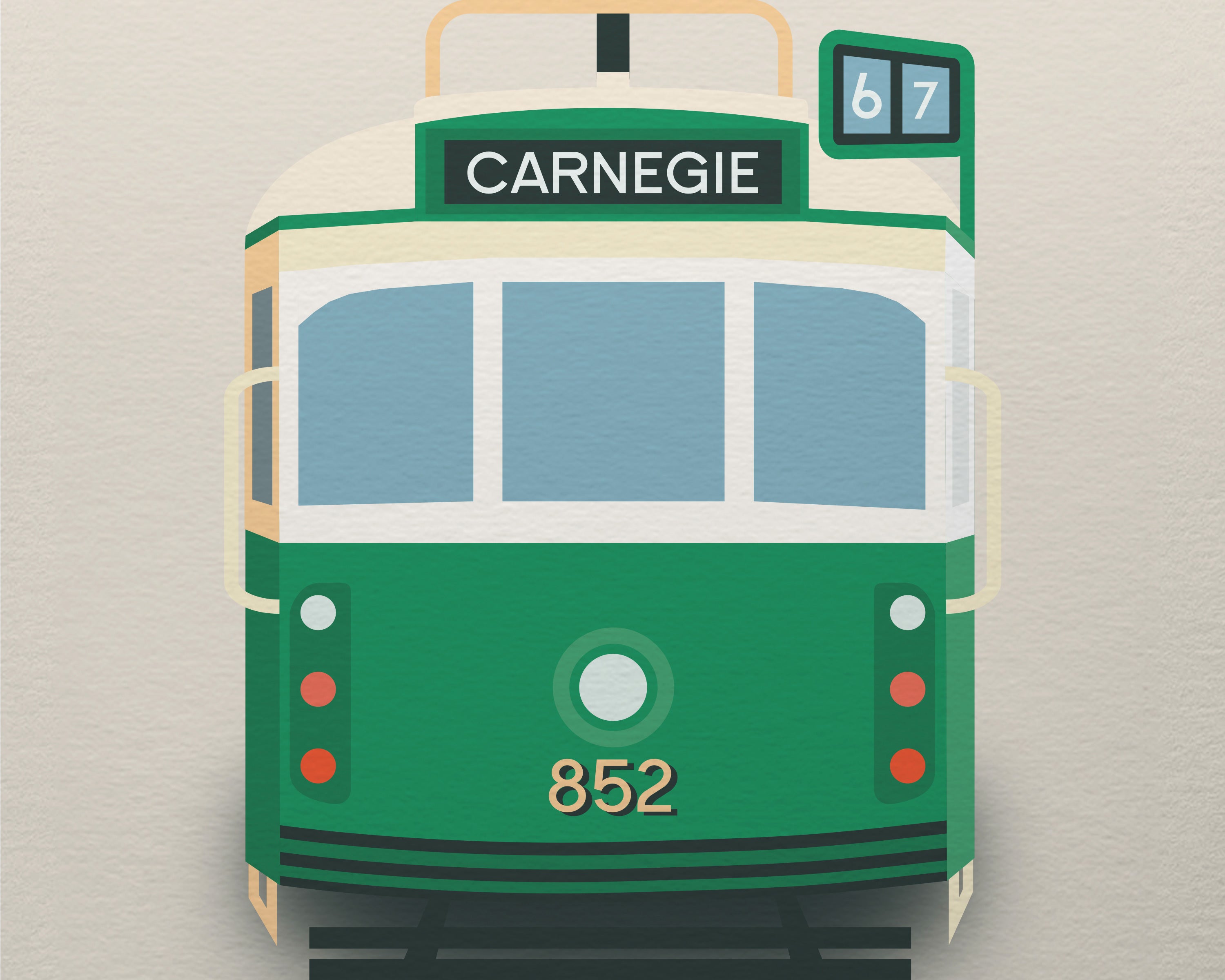Carnegie Melbourne Tram Art Print image 1