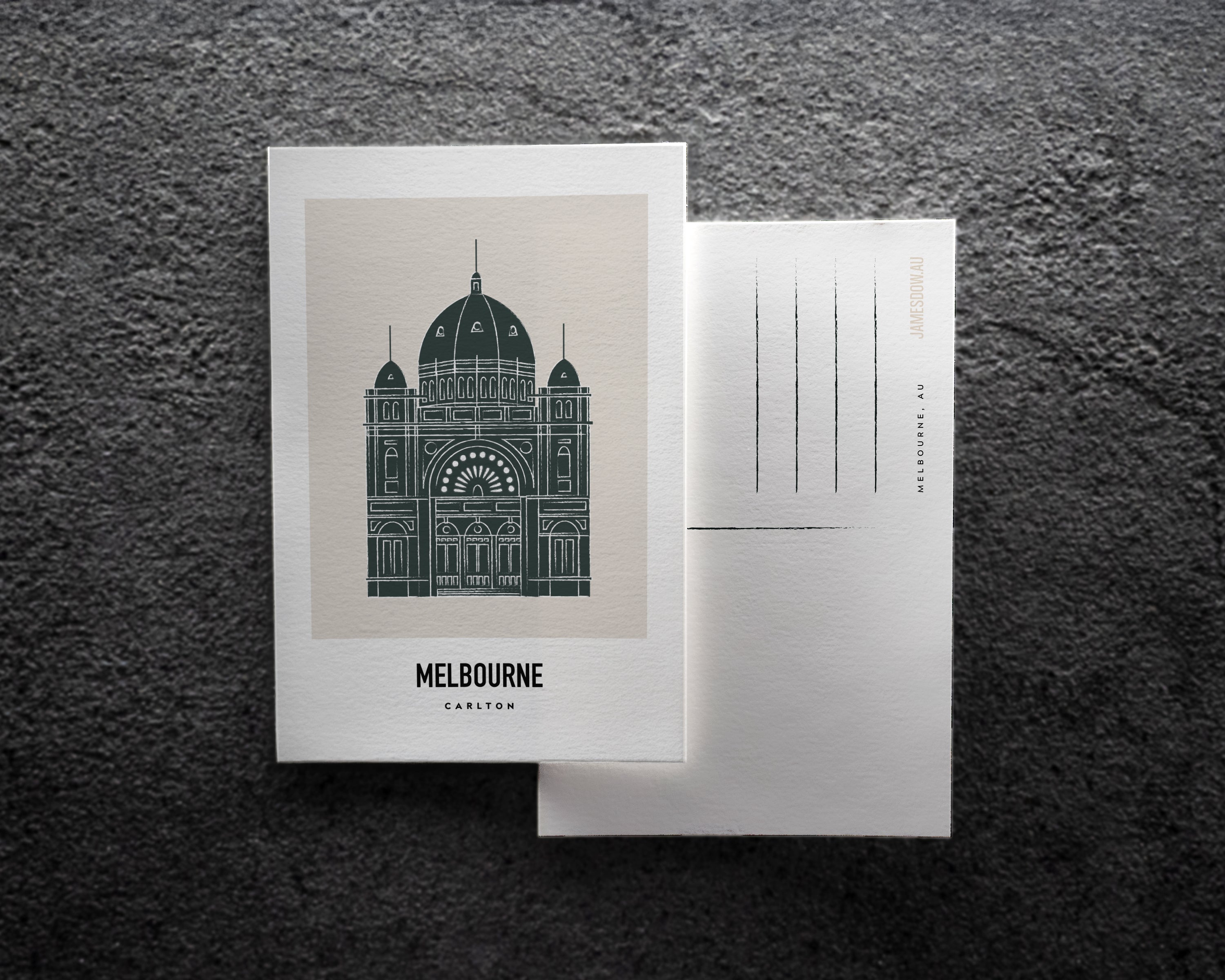 Carlton Melbourne Postcard Print image 0