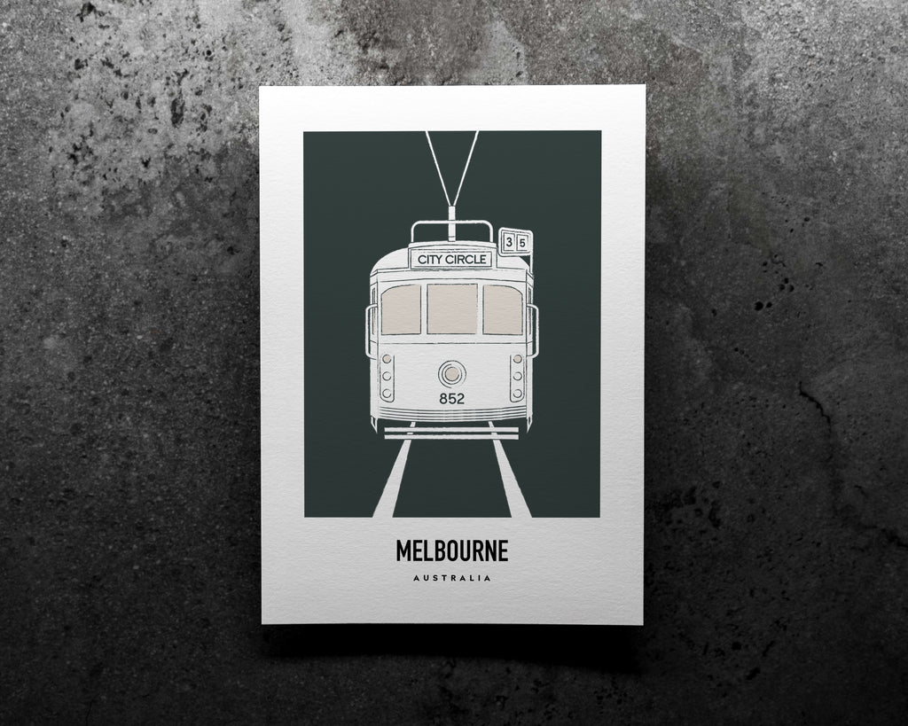 Melbourne City Circle Tram Art Print image 3