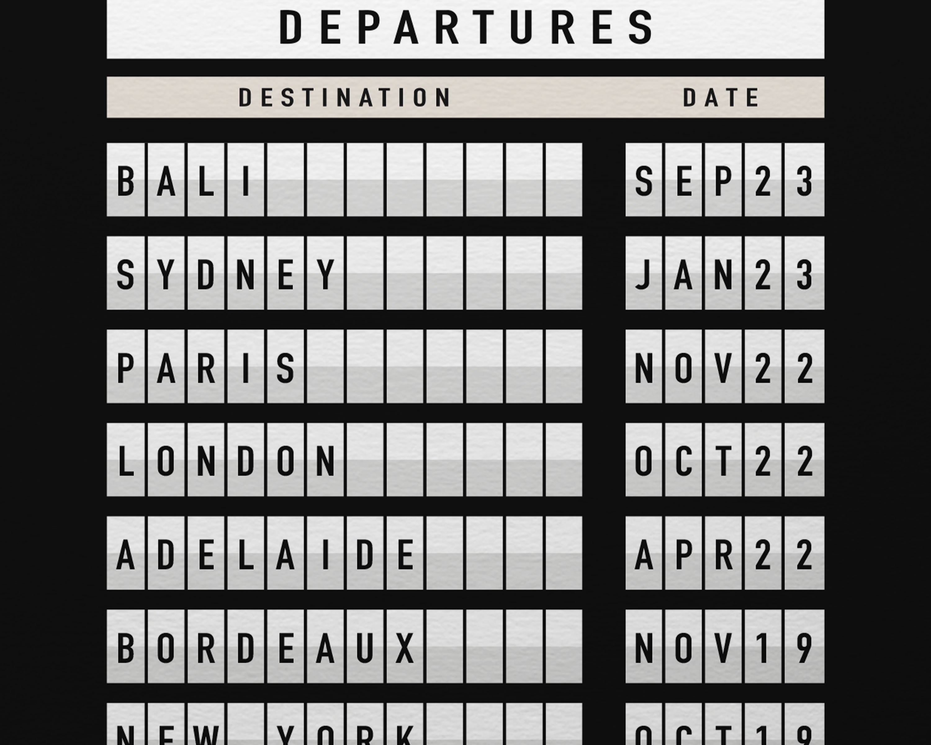 Custom Airport Departures Board Art Print image 2