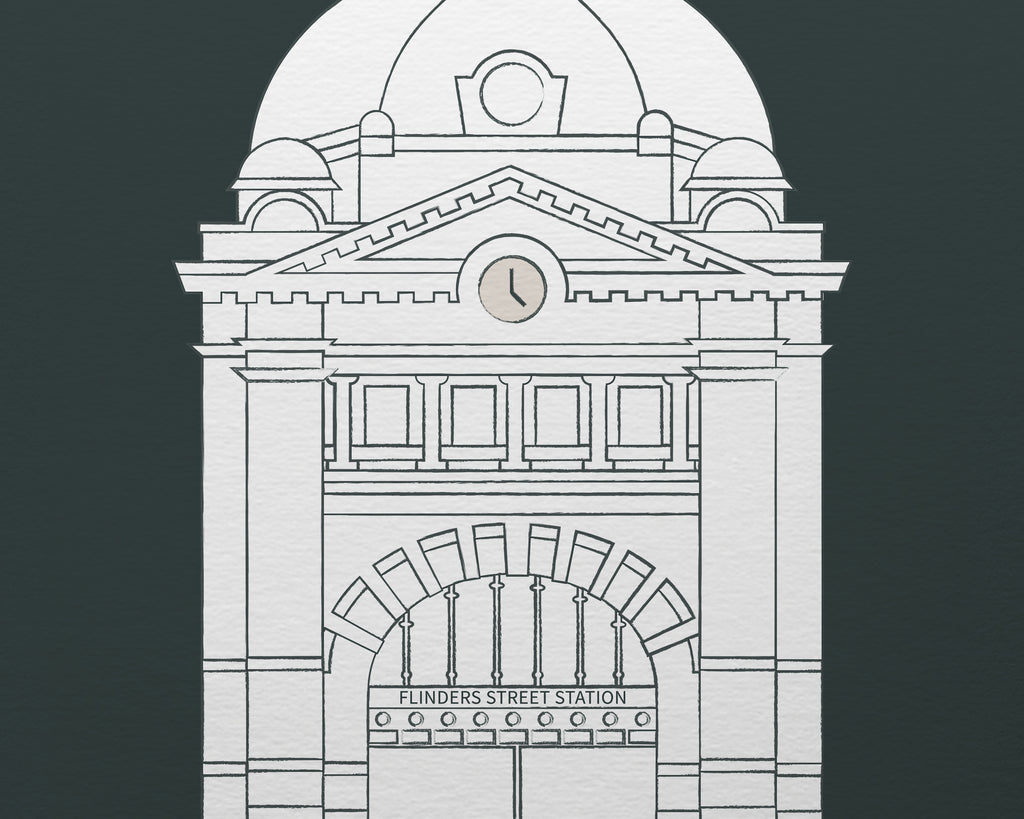 Flinders St Station Melbourne Art Print image 4