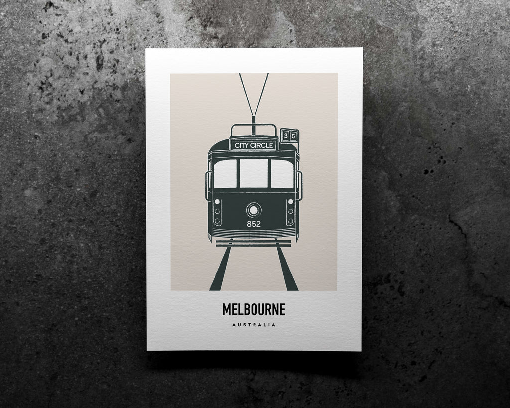 Melbourne City Circle Tram Art Print image 0