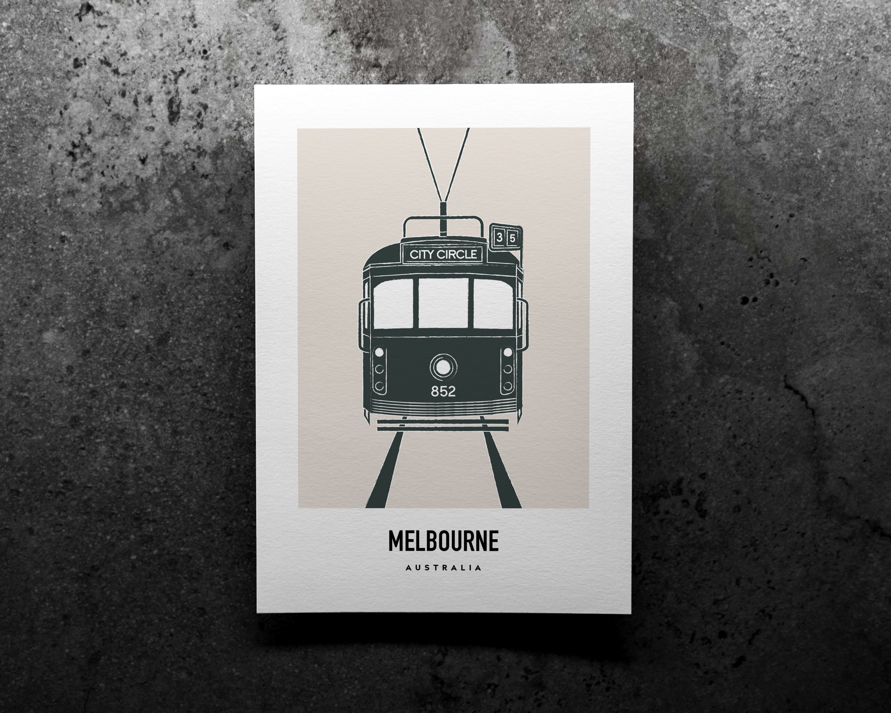 Melbourne City Circle Tram Art Print image 0
