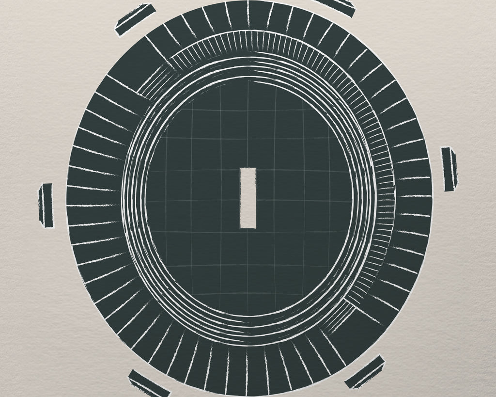 The MCG Melbourne Art Print image 1