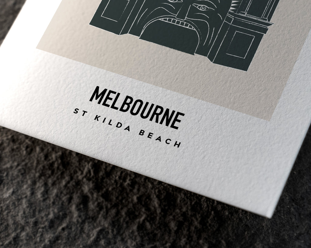 St Kilda Beach Melbourne Postcard Print image 2