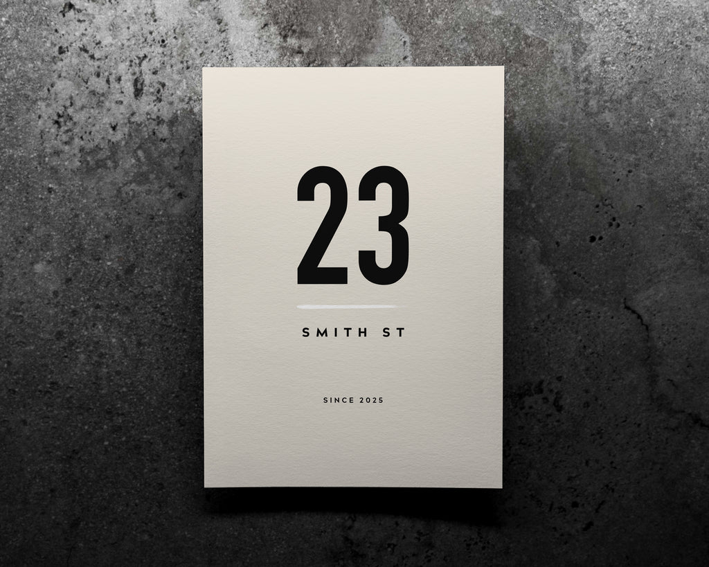 Custom House Address Art Print image 0