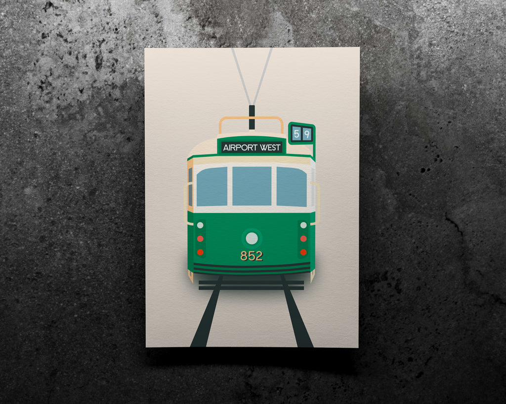 Airport West Melbourne Tram Art Print