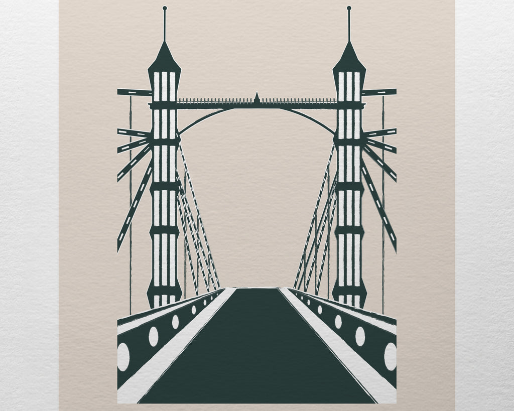 Albert Bridge London Art Print