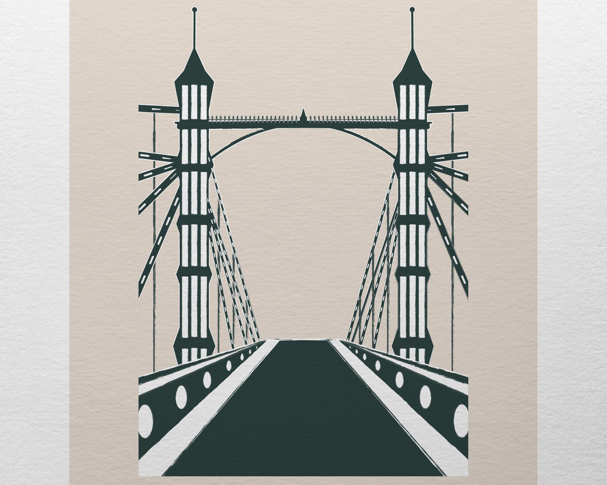 Albert Bridge London Art Print
