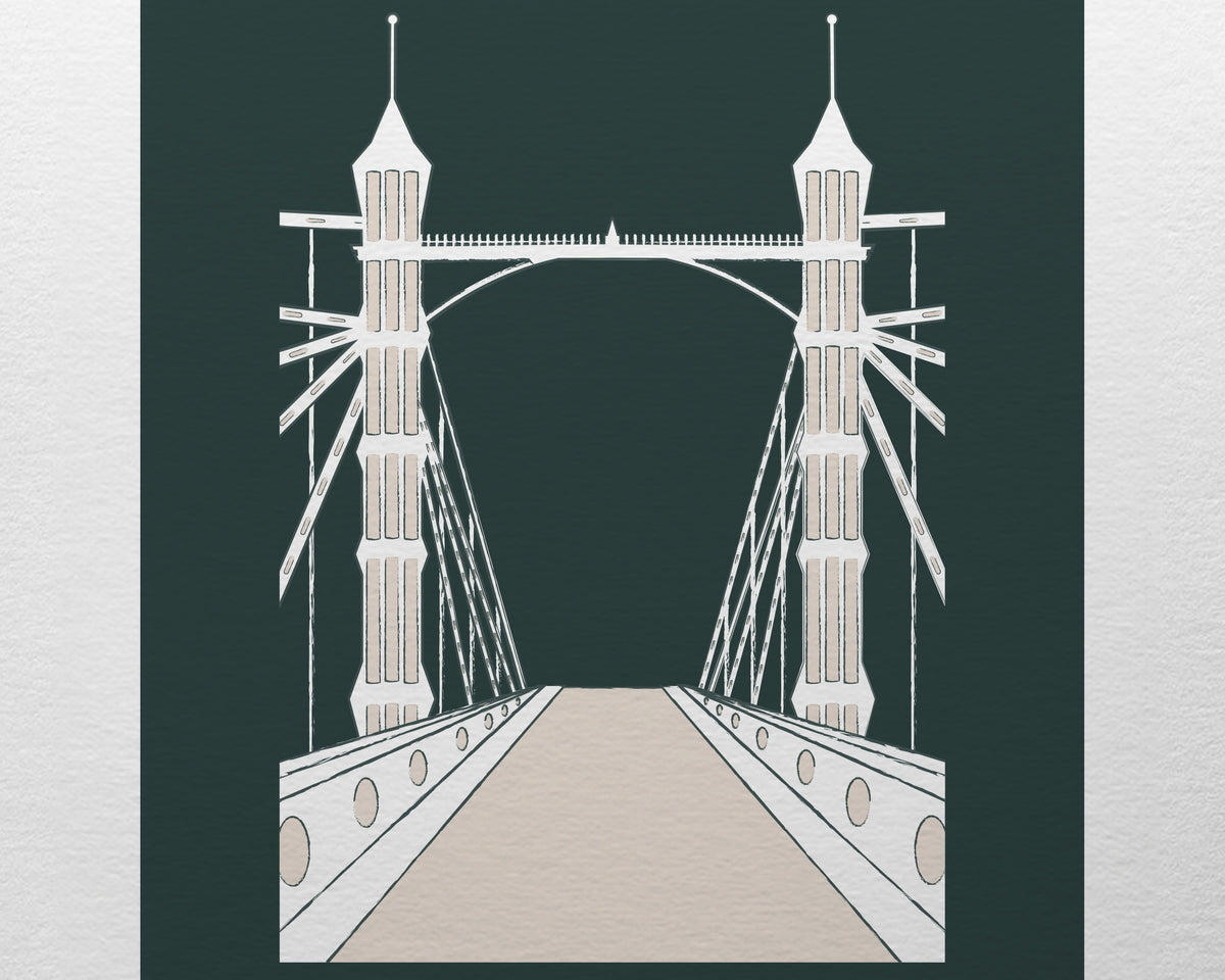 Albert Bridge London Art Print