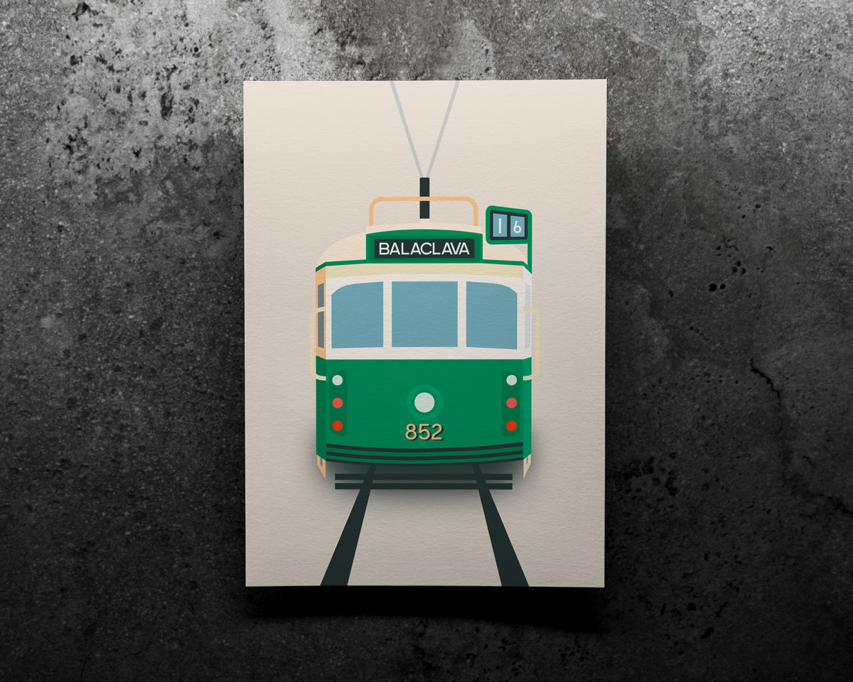Balaclava Melbourne Tram Art Print