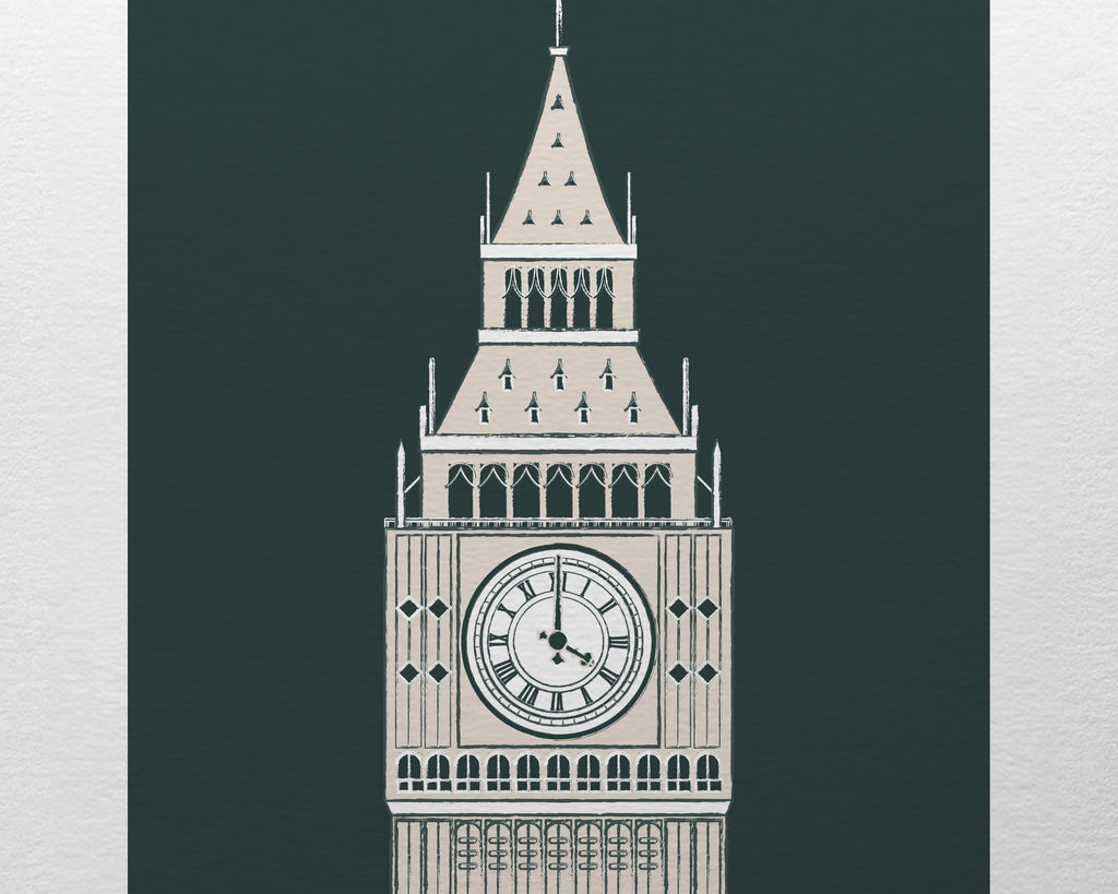 Big Ben London Postcard Print