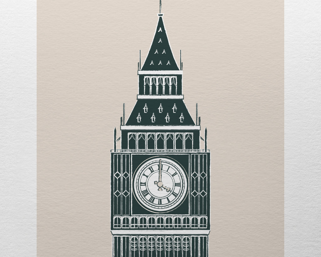 Big Ben London Postcard Print