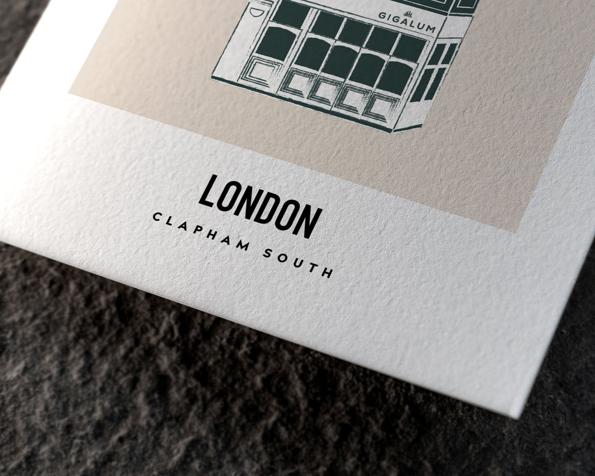 Clapham South London Art Print