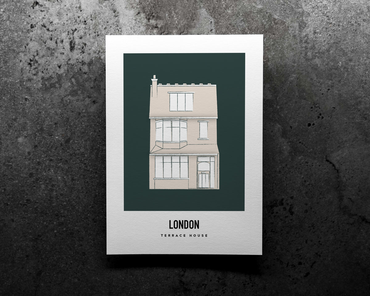 Terrace House London Art Print