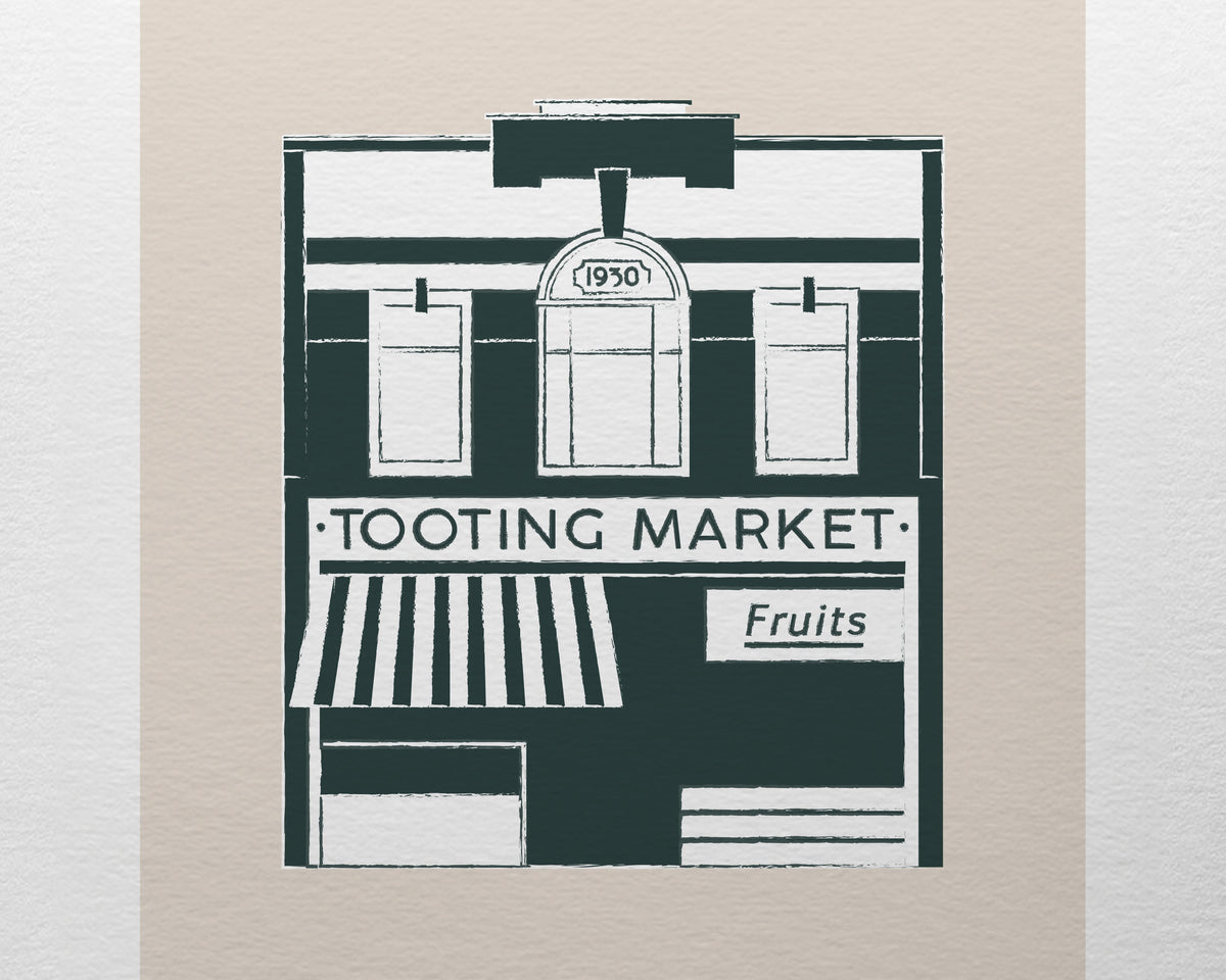 Tooting Market London Art Print