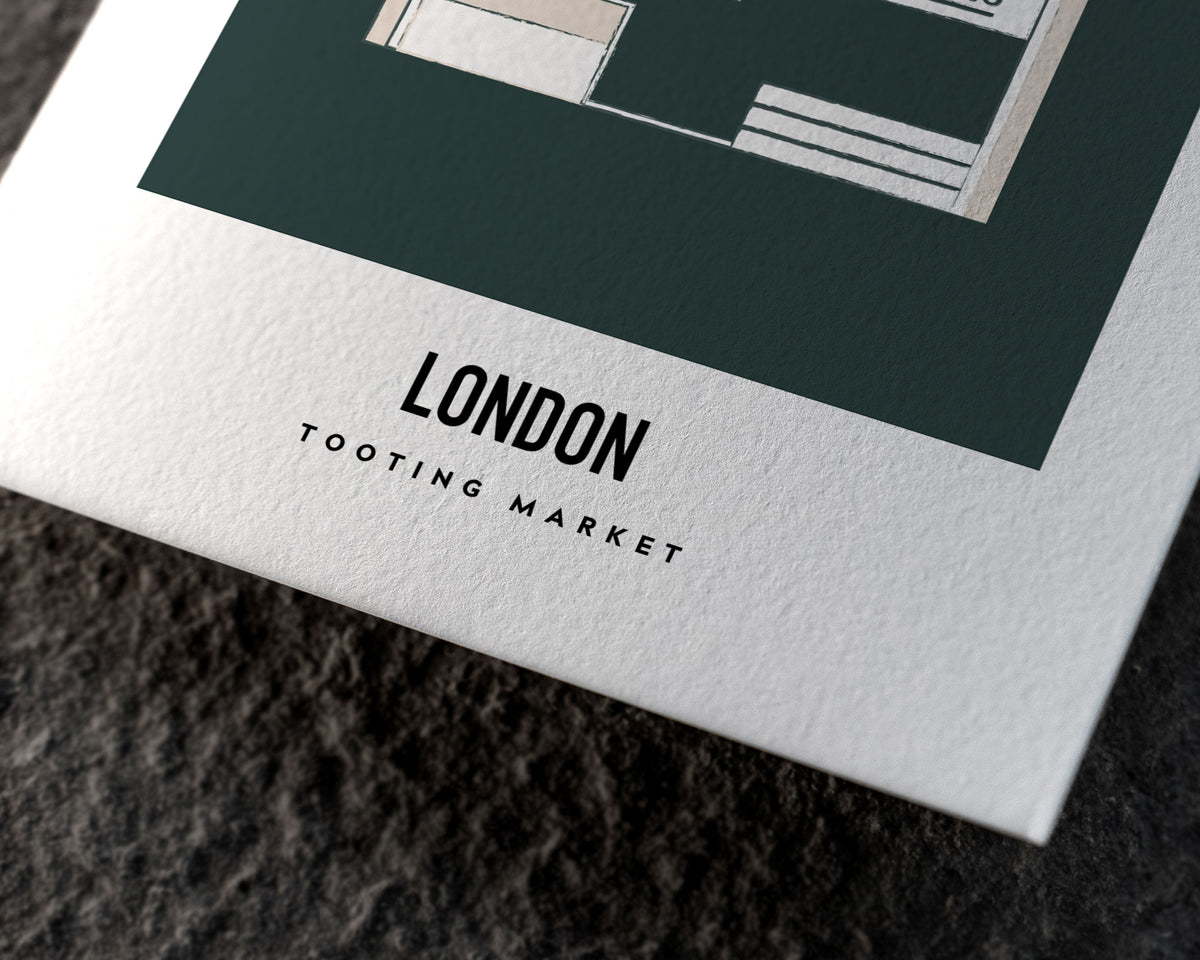 Tooting Market London Art Print
