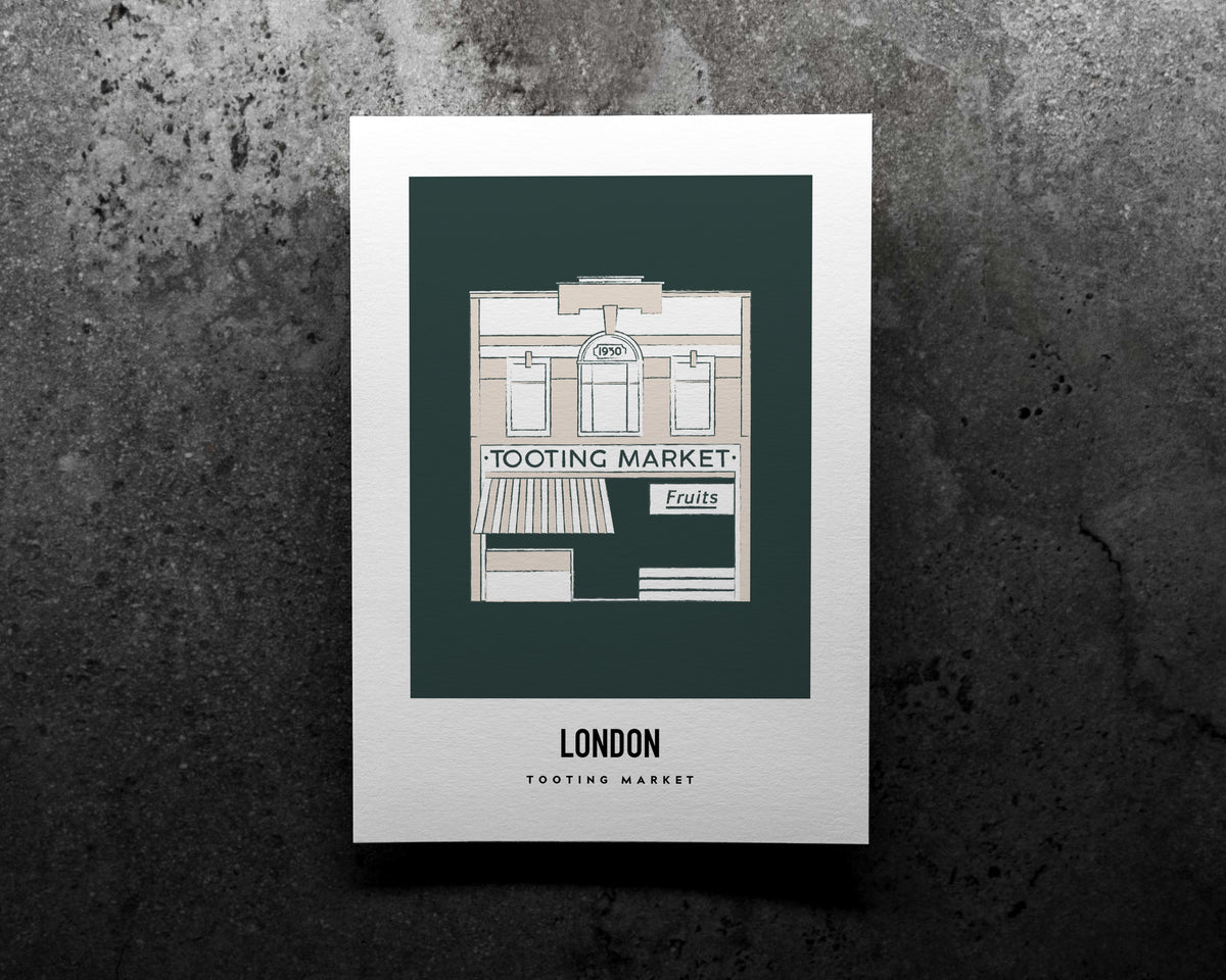 Tooting Market London Art Print
