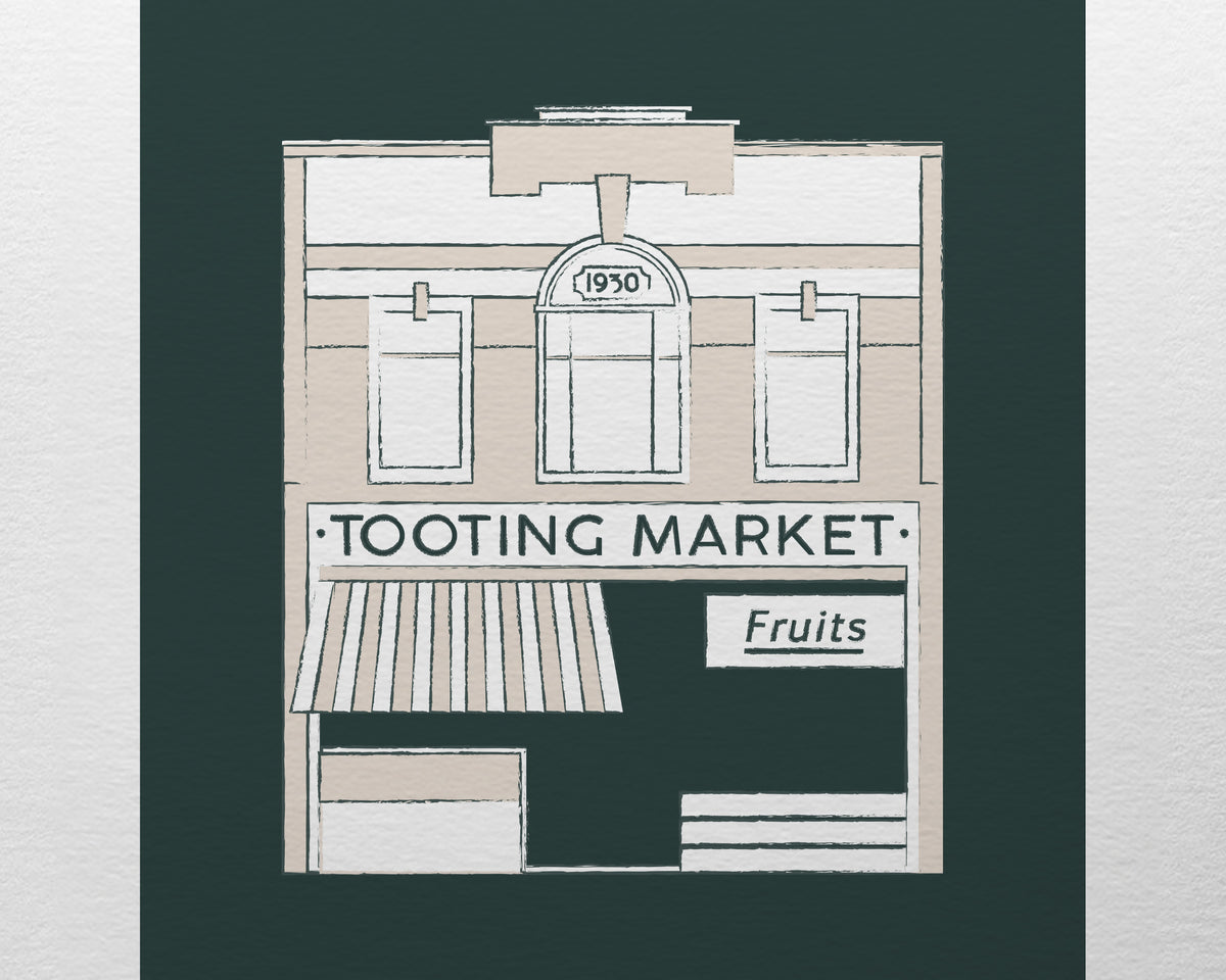 Tooting Market London Art Print