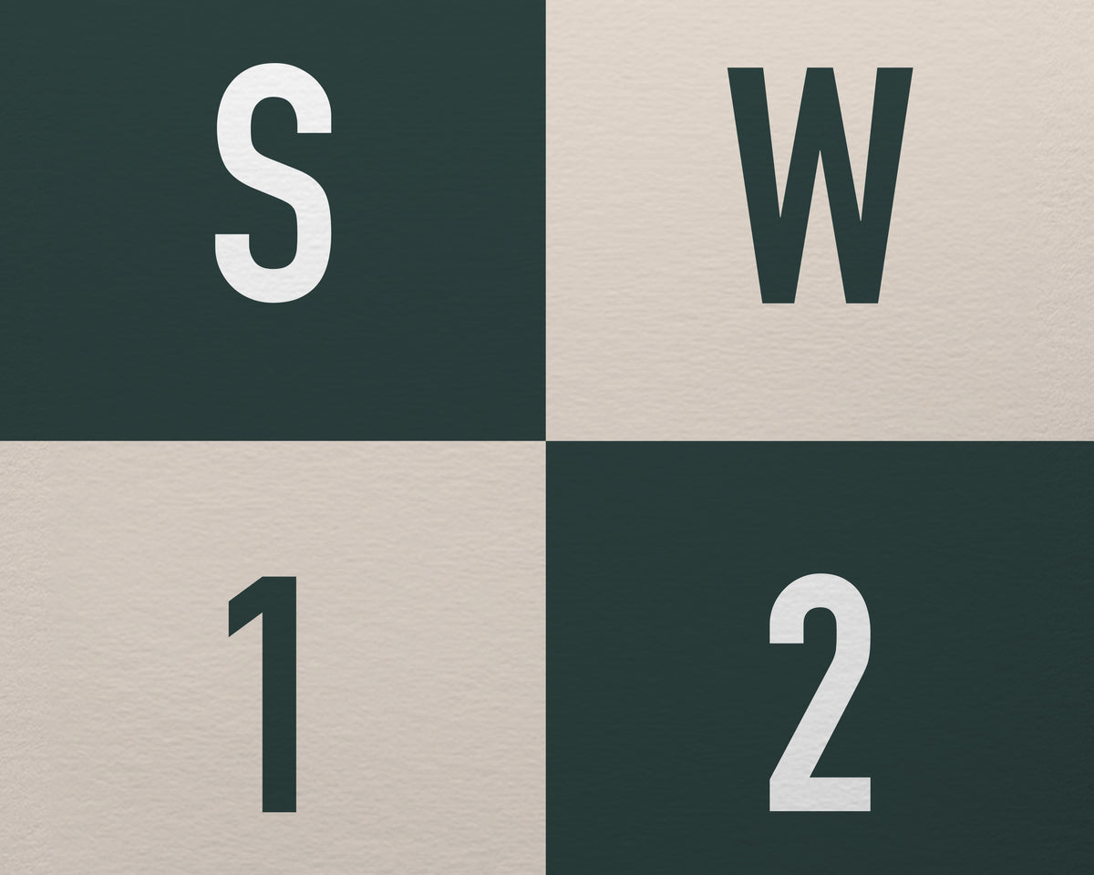 Custom London Postcode Art Print