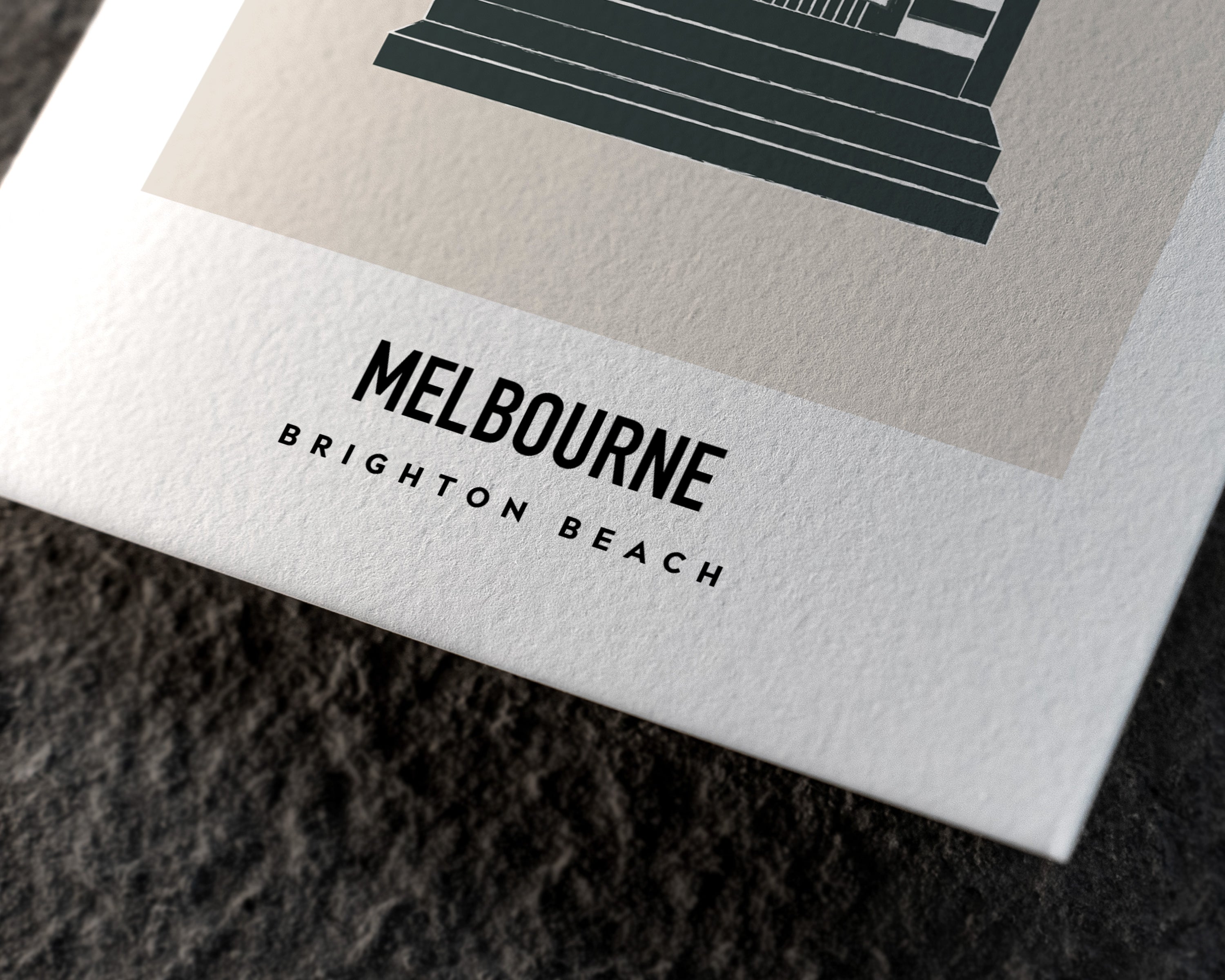 Brighton Beach Melbourne Postcard Print image 2