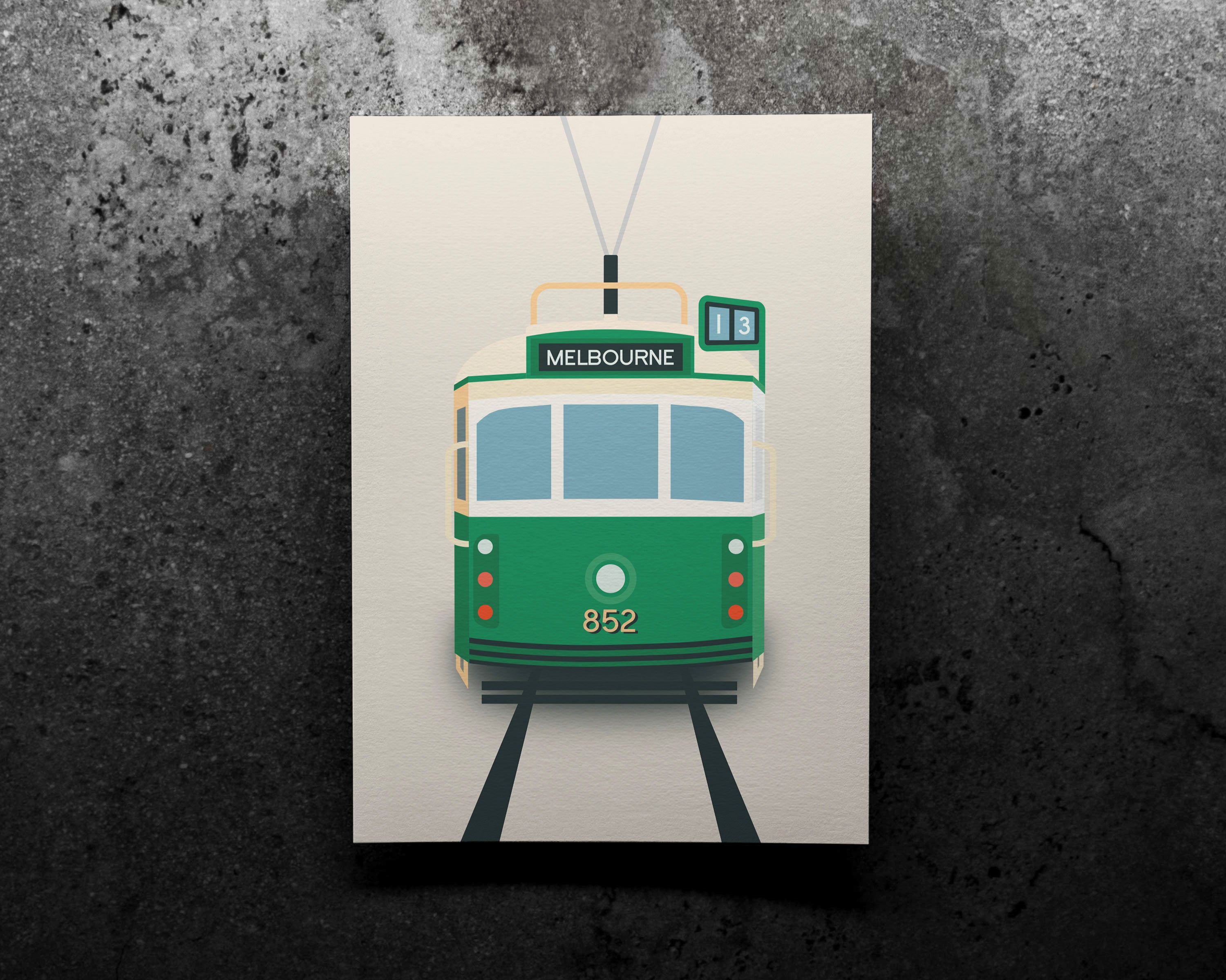 Melbourne Tram Art Print image 0