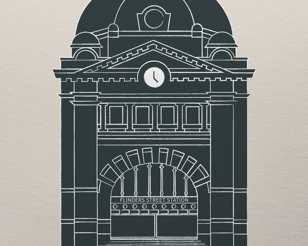 Flinders St Station Melbourne Art Print image 1