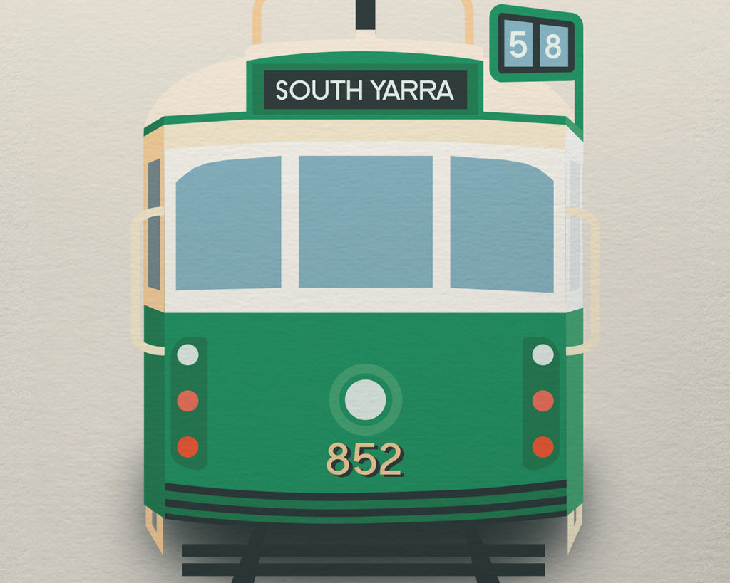 South Yarra Melbourne Tram Art Print image 1