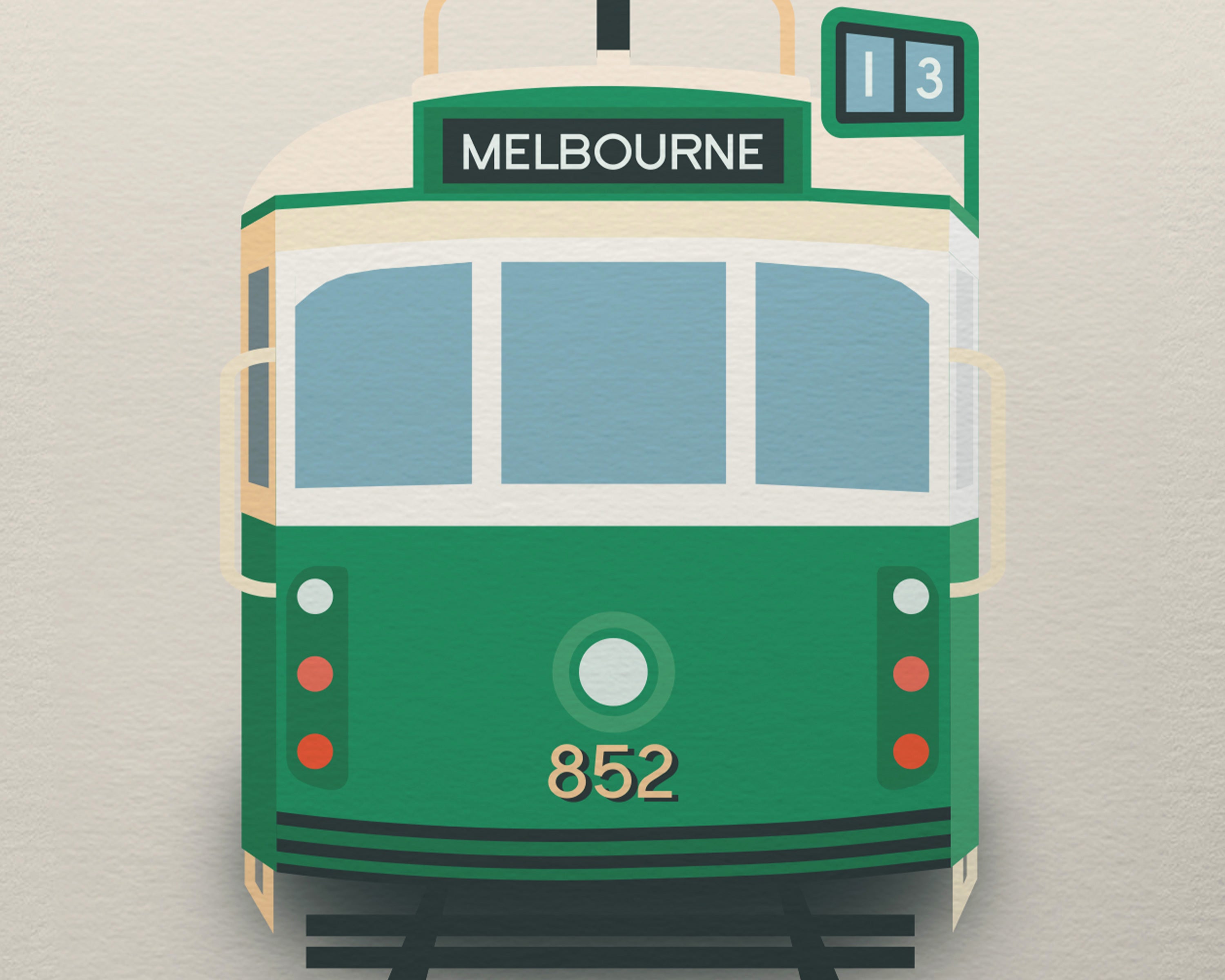 Melbourne Tram Art Print image 1