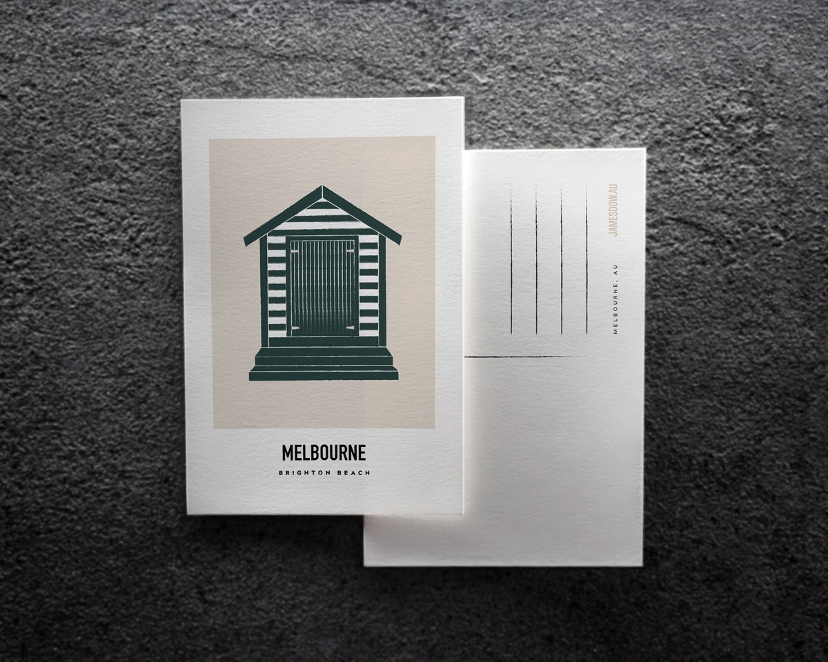 Brighton Beach Melbourne Postcard Print