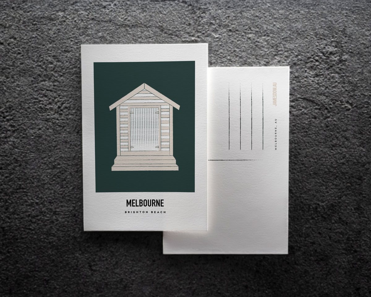 Brighton Beach Melbourne Postcard Print