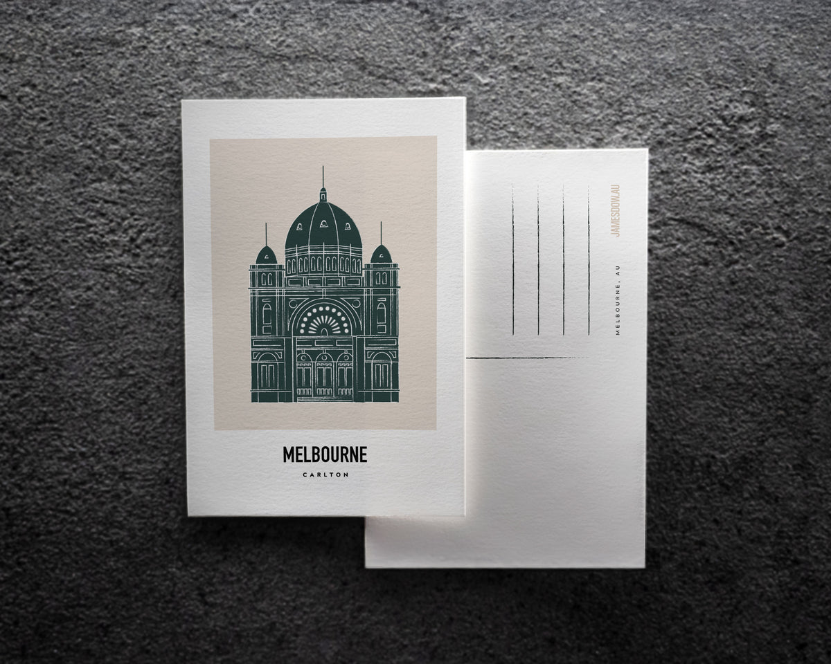 Carlton Melbourne Postcard Print