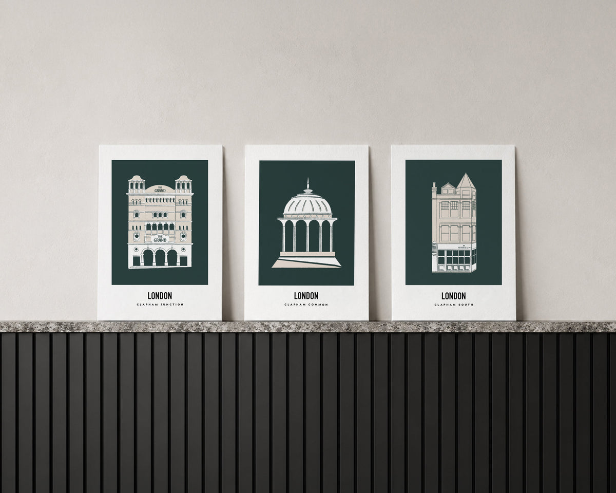 Aussies In Clapham Trio Art Print Bundle