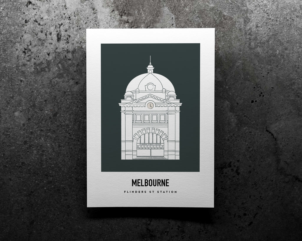 Flinders St Station Melbourne Art Print image 3