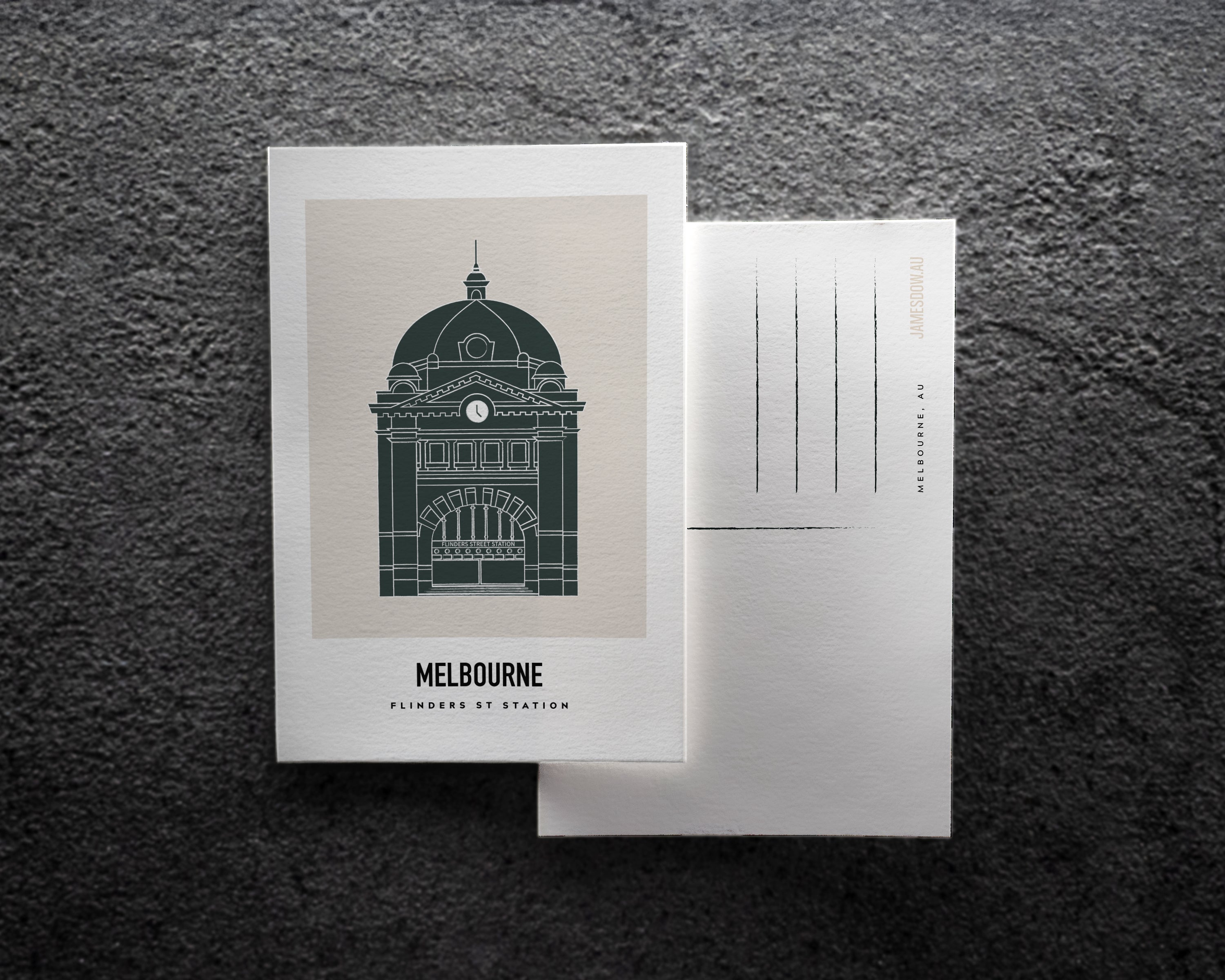 Flinders St Station Melbourne Postcard Print image 0