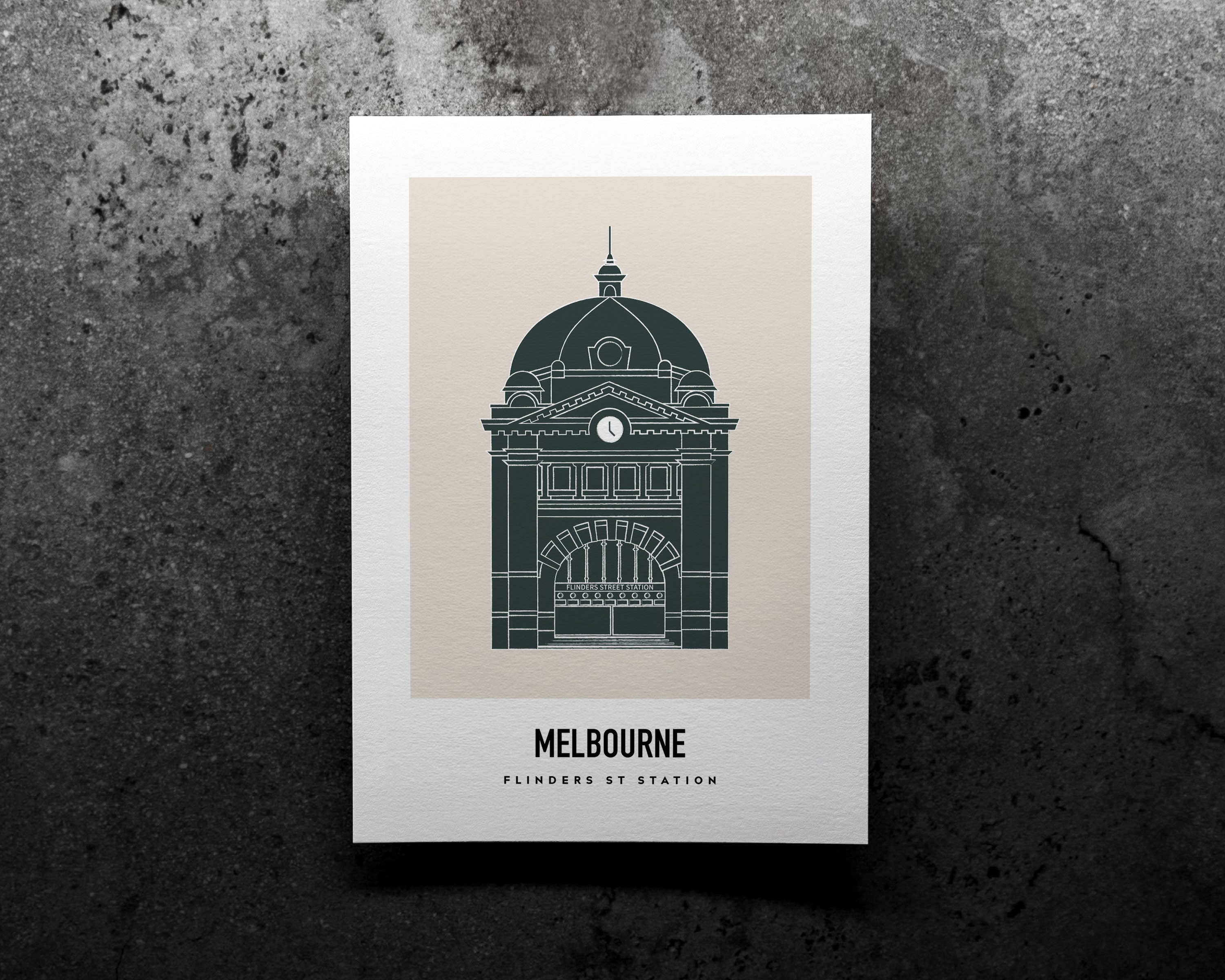 Flinders St Station Melbourne Art Print image 0
