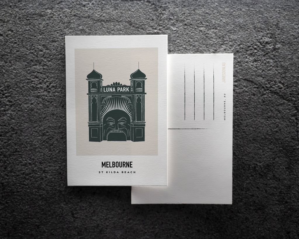 St Kilda Beach Melbourne Postcard Print image 0