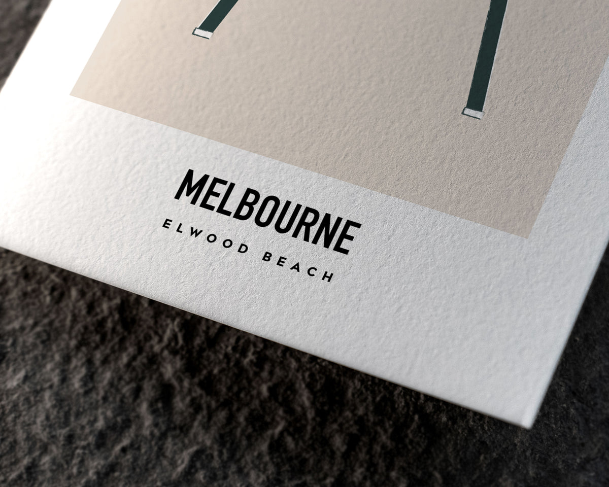 Elwood Beach Melbourne Art Print