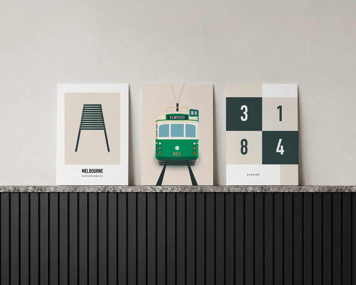 Elwood 3184 Trio Art Print Bundle