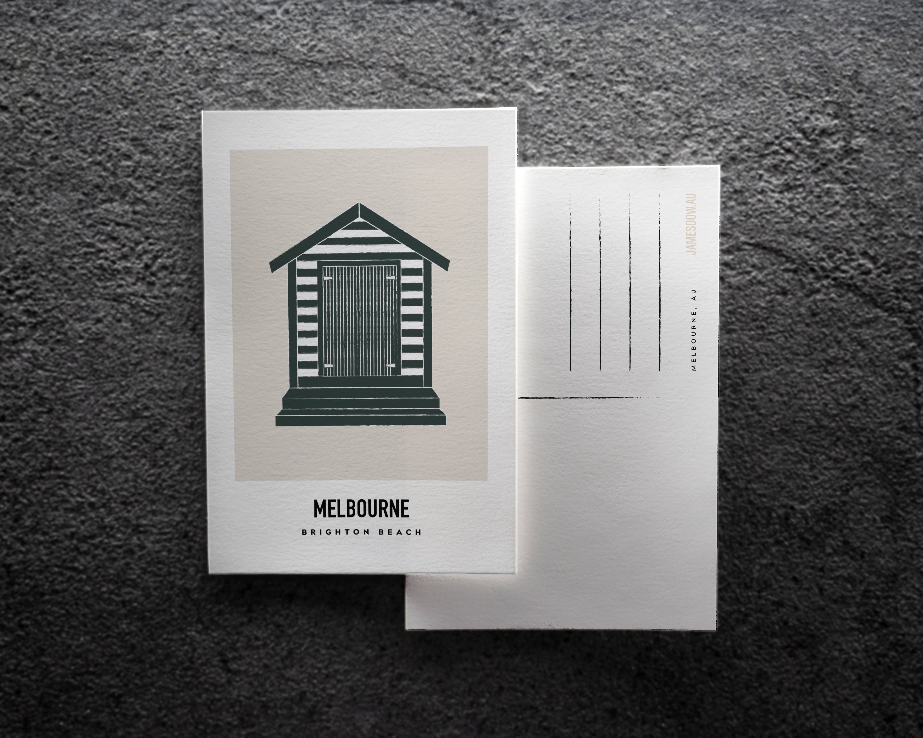 Brighton Beach Melbourne Postcard Print image 0