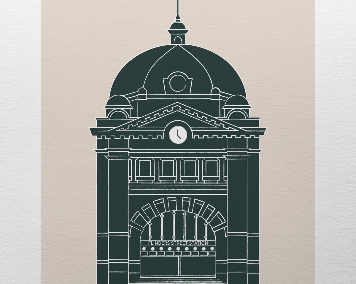 Flinders St Station Melbourne Art Print