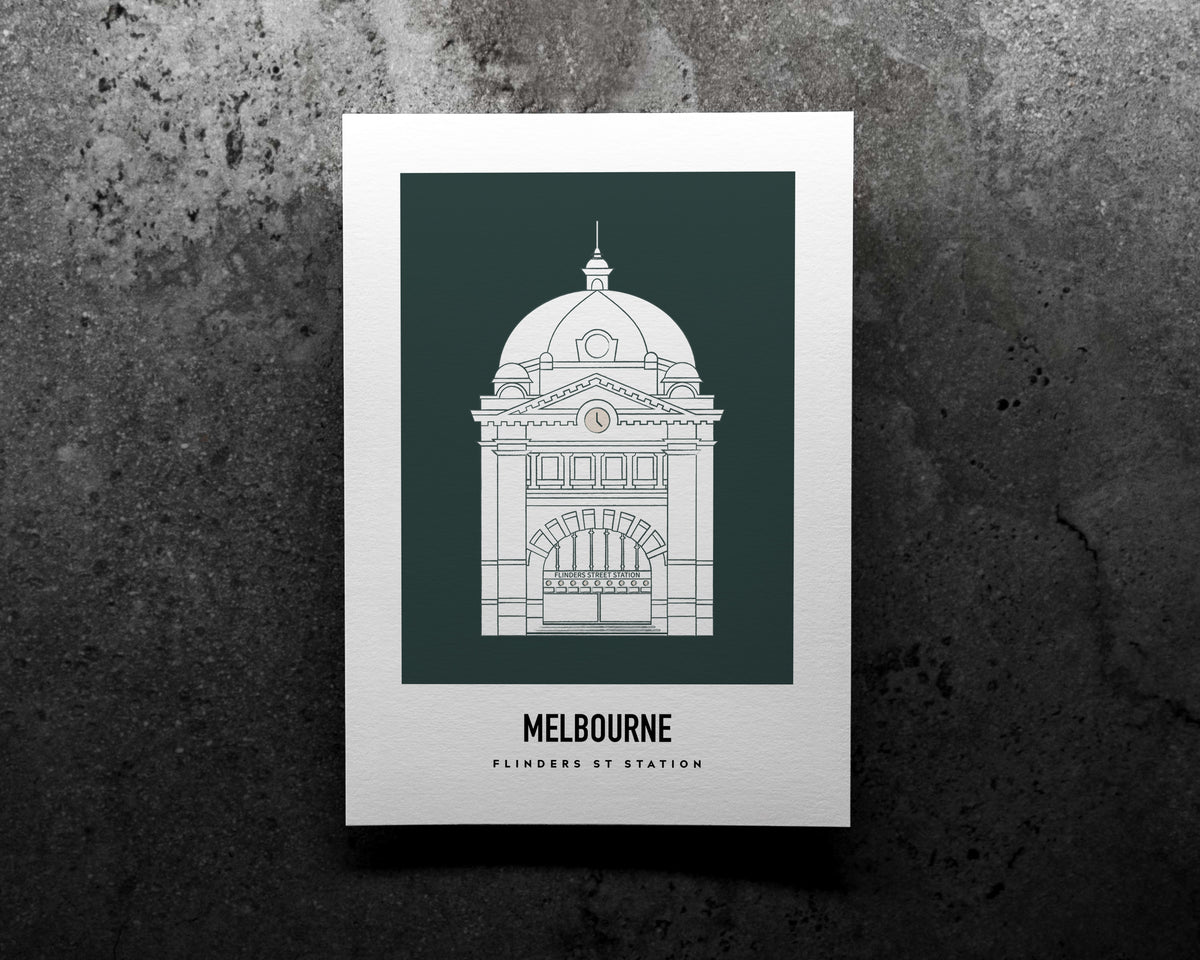 Flinders St Station Melbourne Art Print