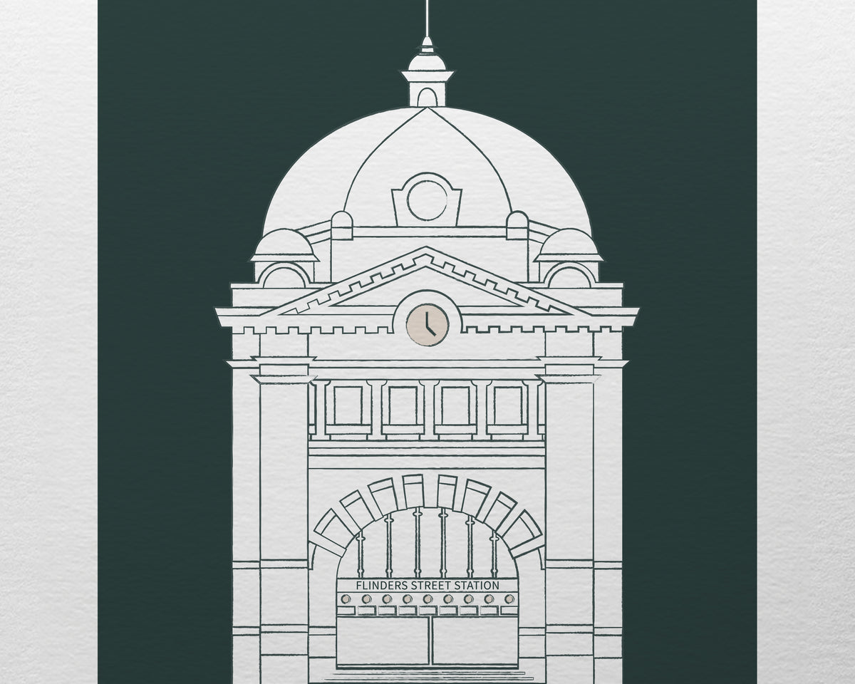 Flinders St Station Melbourne Art Print