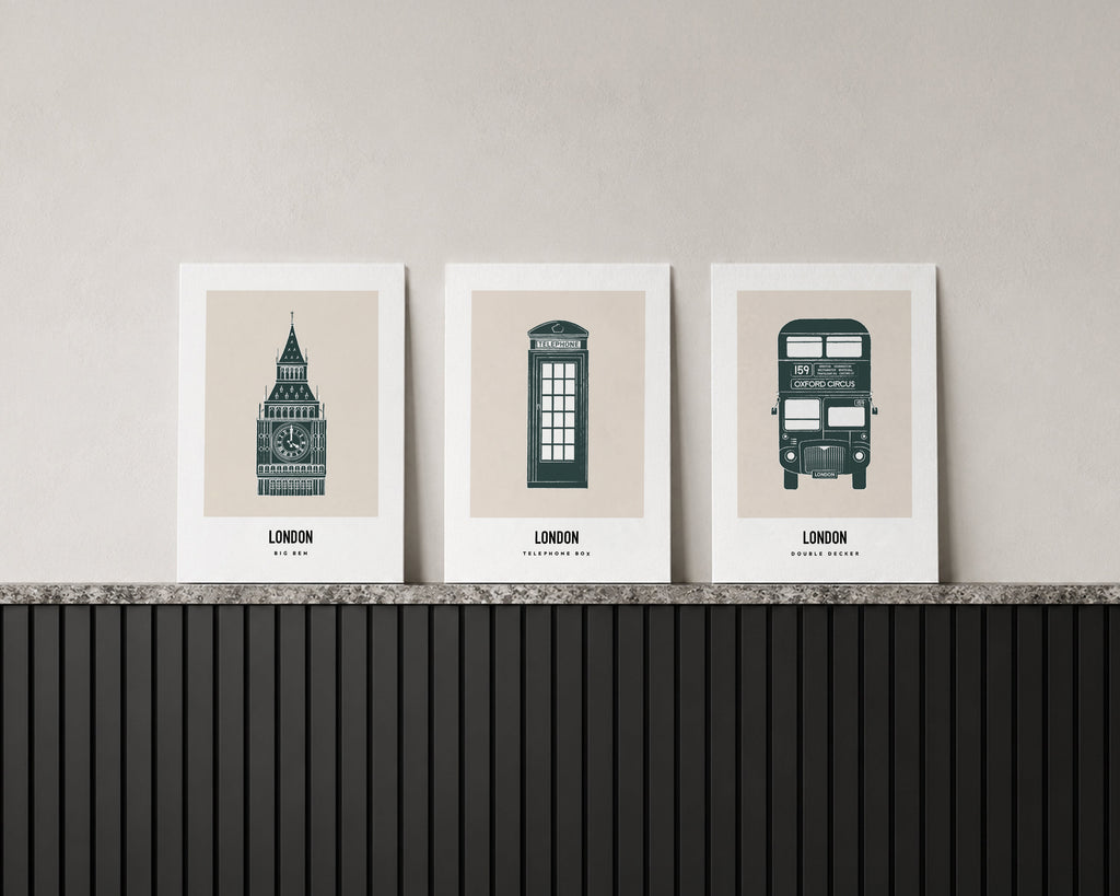 Iconic London Trio Art Print Bundle