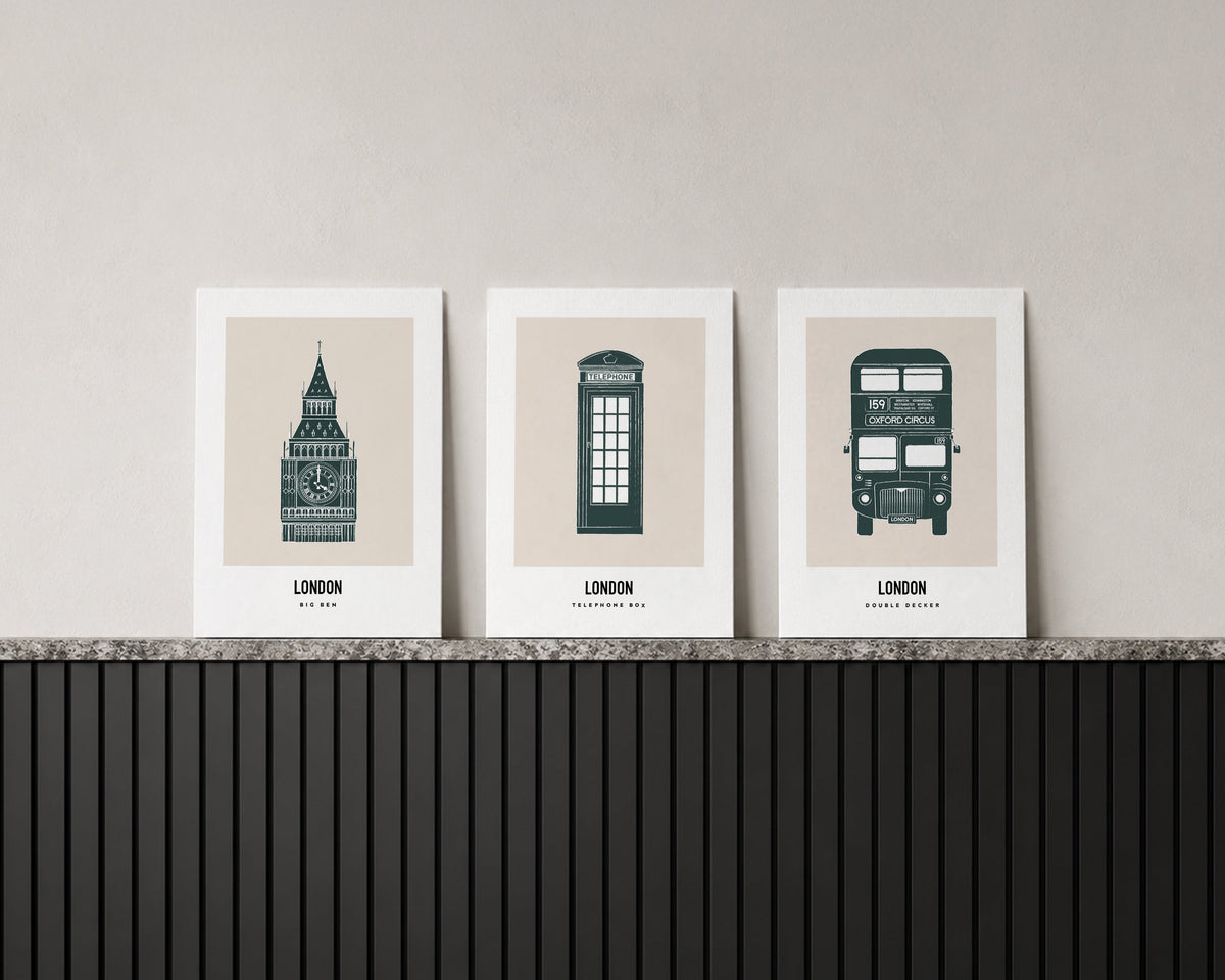 Iconic London Trio Art Print Bundle