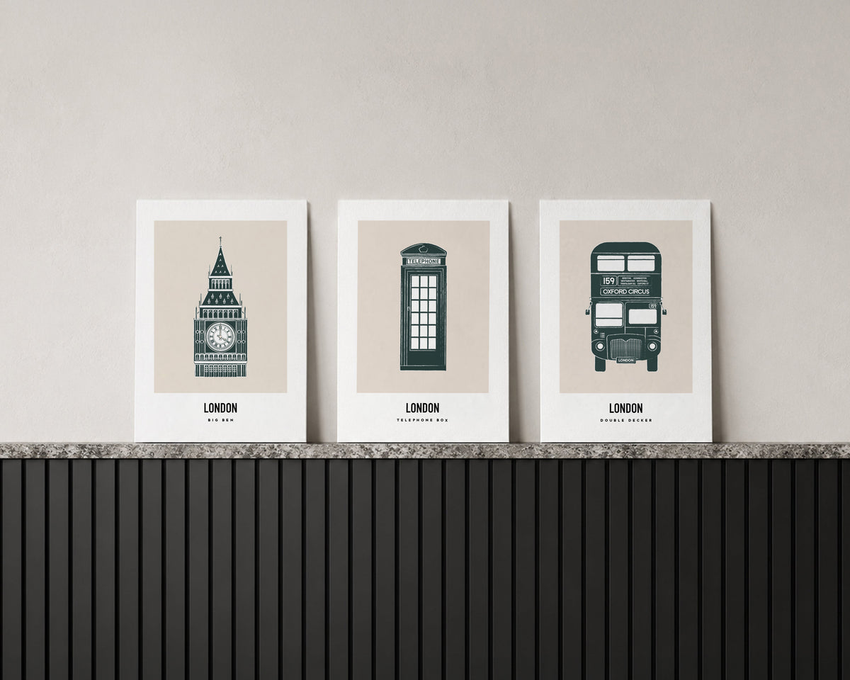 Iconic London Trio Art Print Bundle