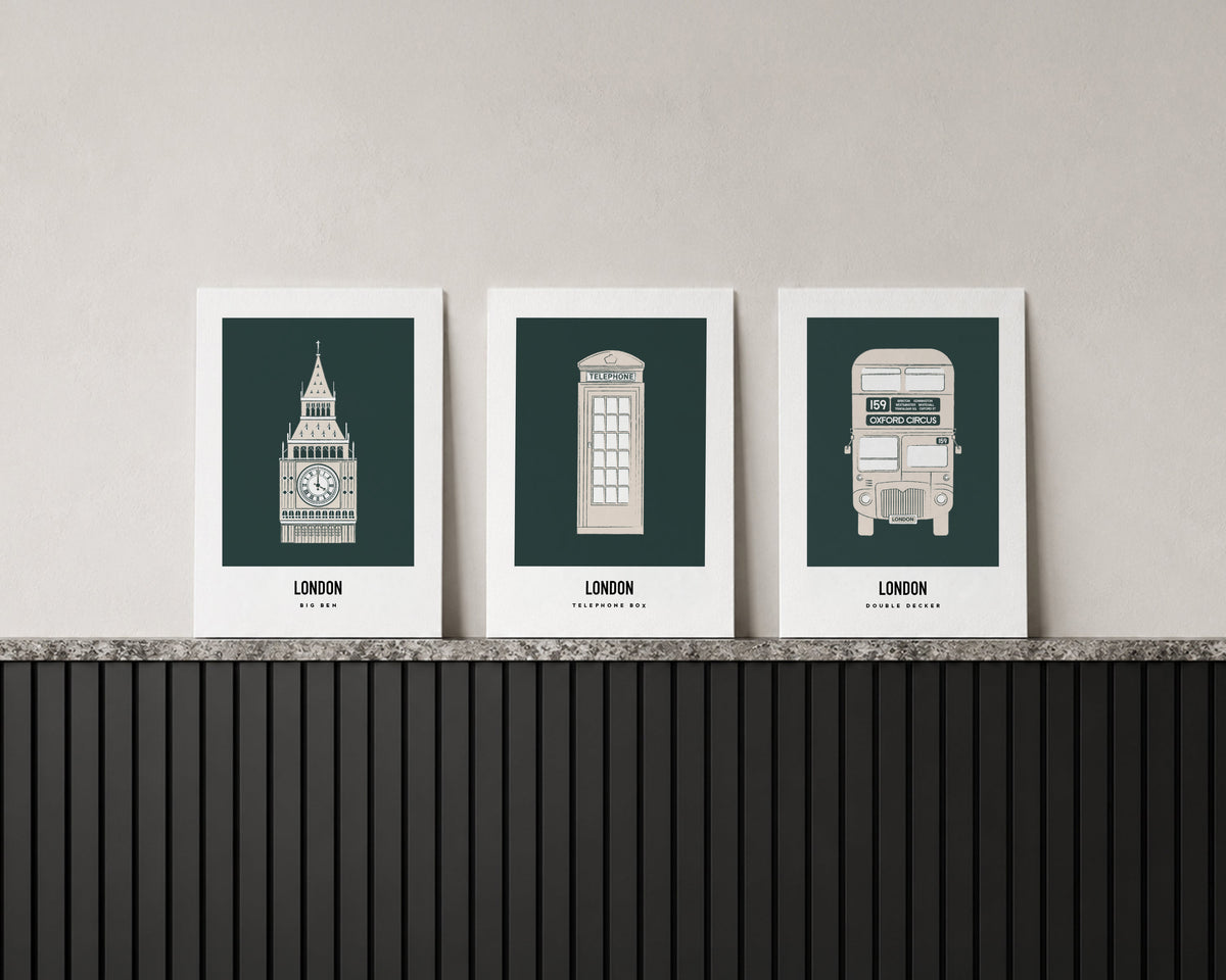 Iconic London Trio Art Print Bundle